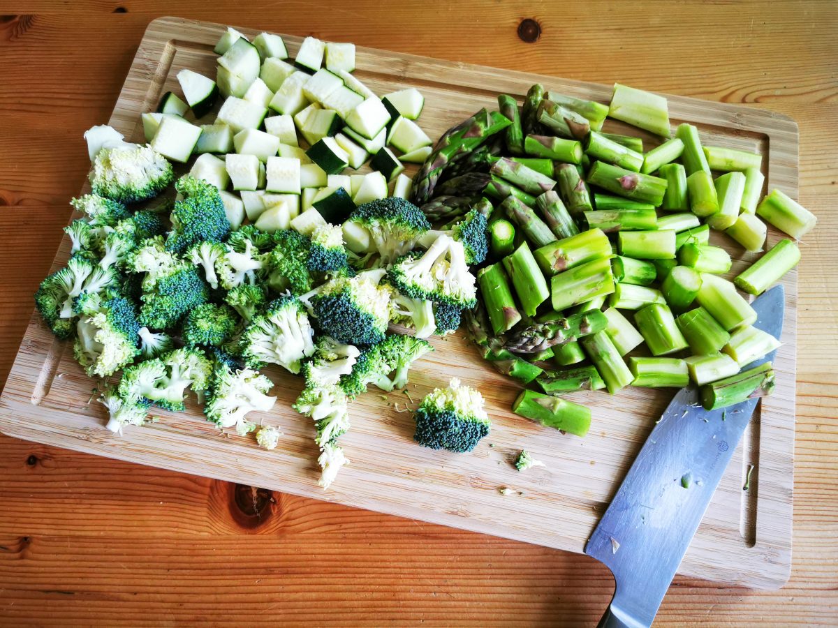 Green Bowl mit Glasnudeln